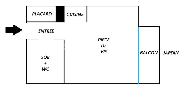 Appartement 1 pièce - 30 m²