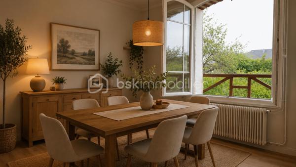 À découvrir sur la commune de Nazelles-Négron, dans un environnement calme et agréable, cette maison des années 30/40 pleine de charme vous séduira par son potentiel, ses dépendances et son beau terrain arboré de 1 300 m² entièrement clôturé.

La maison principale, d’environ 100 m² habitables, s’ouvre sur une grande véranda. Vous y découvrirez une cuisine, un salon chaleureux ainsi qu’une salle à manger lumineuse. Un WC indépendant complète le rez-de-chaussée.

À l’étage, le palier dessert deux chambres ainsi qu’une troisième pièce sous pente pouvant parfaitement convenir à un bureau, une chambre d’appoint ou un espace loisirs. Une salle d’eau avec double WC vient compléter l’étage.

Côté annexes, vous bénéficierez également d’une cave avec accès direct depuis la maison ou le jardin, ainsi que de dépendances offrant de nombreuses possibilités de stockage, atelier ou aménagement complémentaire.

À l’extérieur, le jardin clos et arboré offre un cadre verdoyant et intimiste, avec portail électrique.

Les + :
•	Chauffage gaz de ville
•	Fenêtres PVC double vitrage
•	Dépendances
•	Terrain entièrement clôturé
•	Quartier calme

Une maison idéale pour les amoureux de l’ancien, à proximité des commodités et avec un beau potentiel d’évolution.
Contactez-moi rapidement pour découvrir de ce bien !!