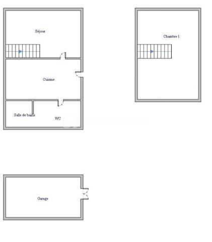 Idéal investisseur OU 1 er bien 
Maison au cœur de la Bussière proche du château 
idéal pour en faire un Airbnb
comprend cuisine, salon ,salle de bain avec WC.
A l'étage grande chambre .

Non attenant Garage