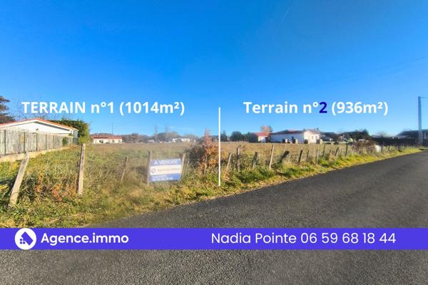 À vendre - Terrain projet construction 936 m² situé à LAGARDE (65390)