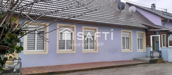 Maison mitoyenne de 4 pièces et terrain constructible