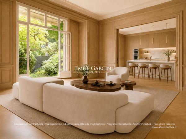 À Vendre - Appartement - Neuilly Sur Seine - 92200 -  3 Chambres - Jardin
