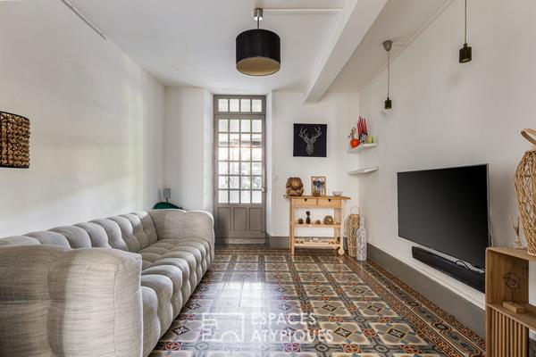 Grande maison de ville avec jardin et garage