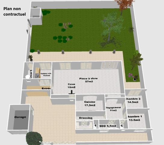 Maison 3 pièces - 145 m² Exclusivité efficity