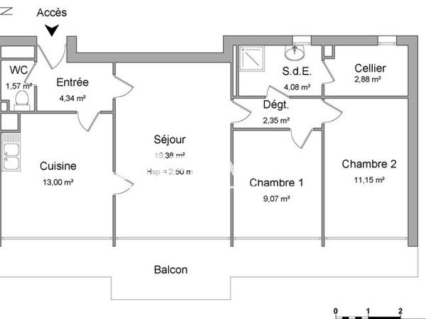 Location Appartement 3 pièces 68.8 m² - 4 RUE FRANCK DELMAS La Rochelle 17000
