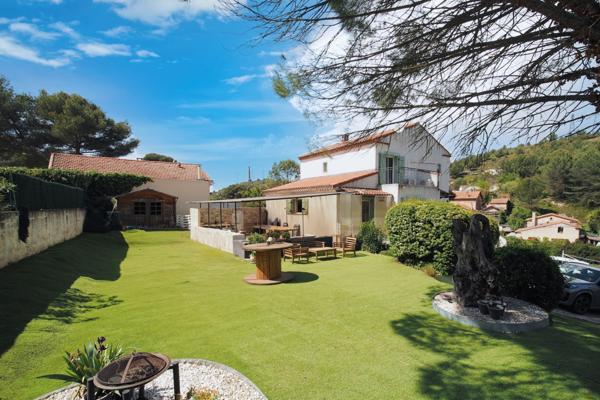 Septèmes-les-Vallons (13240) Maison T4 130m2 + T2 de 57m2 indépendant sur un terrain de 980m2