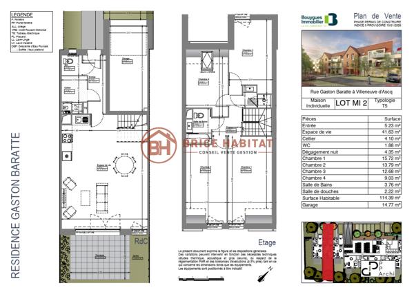 Maison 5 pièce(s) 4 chambre(s) 114 m²