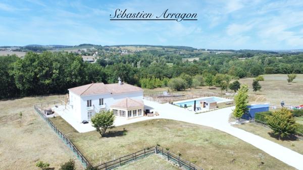 Villa contemporaine avec piscine sur 3 hectares – Aux portes de Villeneuve-sur-Lot - Lot et Garonne