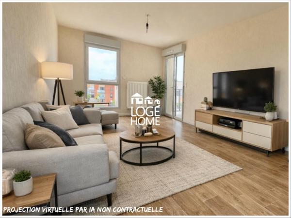 T3 balcon et place privative