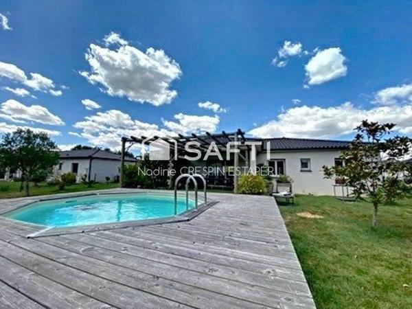 Montauban (bas-Pays) belle maison contemporaine d'environ 113 m2  avec piscine – Confort et tranquillité au rendez-vous !