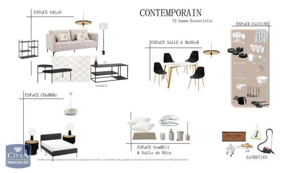 Appartement à louer 2 pièces 47.71m²