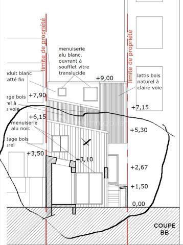 Actuellement compris sur une parcelle contenant une maison rénovée en fond de cour
Garage / Hangar constructible donnant sur rue, permis modificatif accordé. Il reste juste le bornage a effectuer pour la création du lot.
A 5 min du métro Croix de Chavaux, opportunité rare de construire une maison de ville d'environ 60/70m² en R+1 !!!