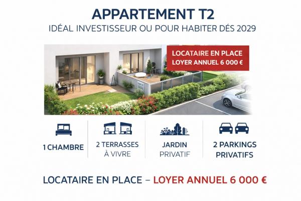 Appartement à vendre 3 pièces à TAPONAS (69220) T2 Duplex avec Grand Jardin Privatif 192 m² + 2 Parkings.