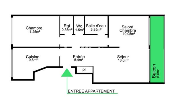 Appartement
         3 pièces
        - 65 m² 329 000 € *