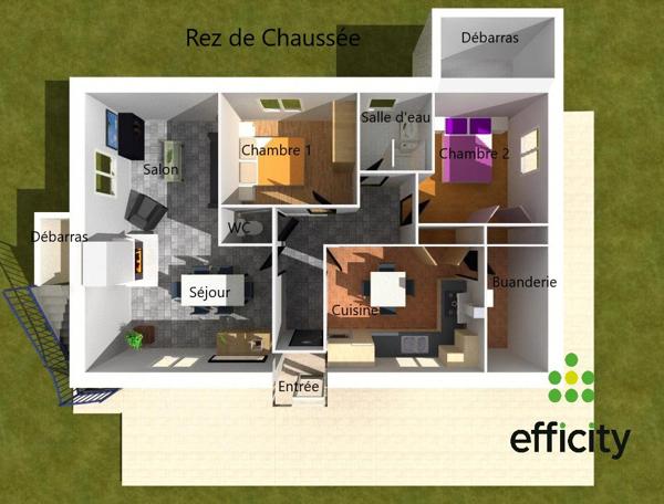 Maison 6 pièces - 76 m²