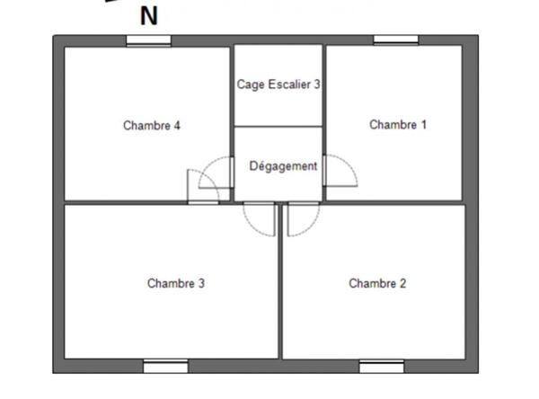 29530  Plonevez du Faou maison 4 chambres sous sol complet à remettre au goût du jour