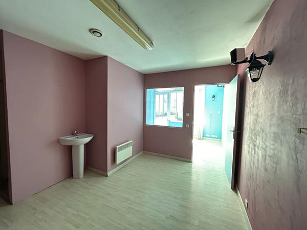 Charmante maison de ville avec local commercial en RDC (vide) dans le centre de Malicorne Sur Sarthe