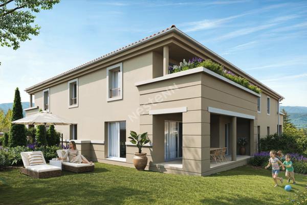 Appartement contemporain de plain-pied, 3 pièces, 2 chambres, 65.4 m2