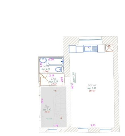 Appartement a vendre – Investissement clé en main : studio loué, centre-ville, proche bus et N20