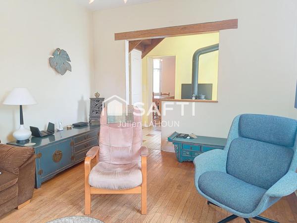 Maison de ville 4 chambres, garage et jardin