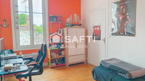 Maison de ville 4 chambres, garage et jardin