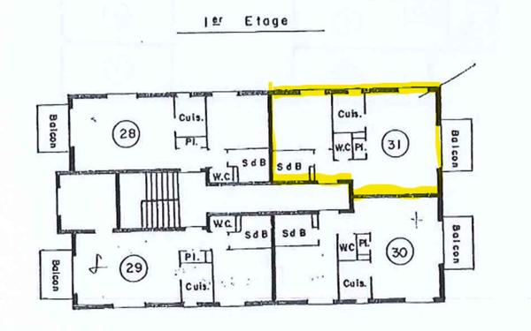Appartement à vendre    2 pièces • 30,76 m2 Cabourg
