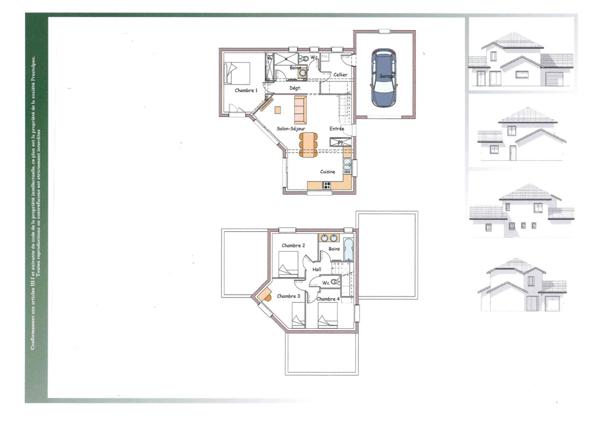 Maison neuve à construire + terrain à Gap 103 m2
