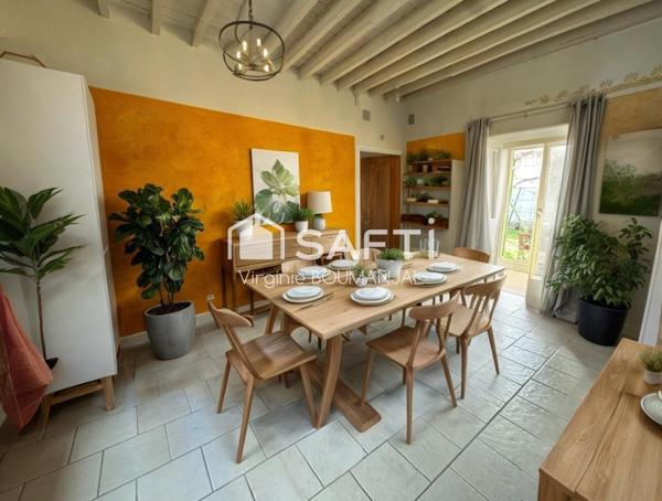 Maison de 114m2 environ 2 chambres, un bureau et un garage