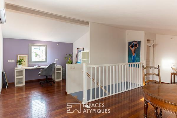 Maison familiale contemporaine avec piscine et studio indépendant