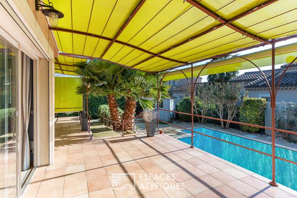 Maison familiale contemporaine avec piscine et studio indépendant