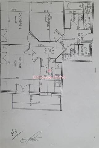 Appartement à vendre 3 pièces de 63 m²