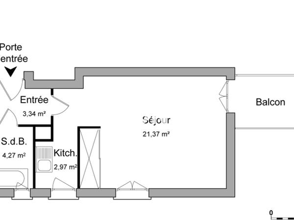Location Studio 31.95 m² - 3 AVENUE DU DOYEN VIZIOZ Pau 64000