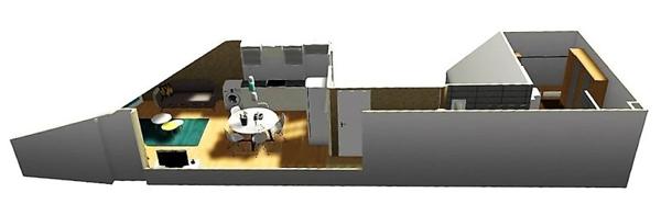 Appartement à vendre |  Bordeaux |  1 pièce | 34 m²