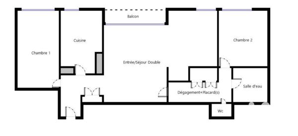 Location appartement 4 pièces 73 m² Antony