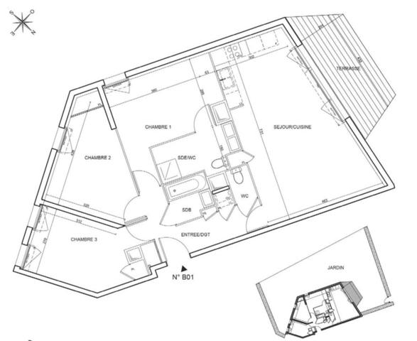 Appt T4 - Jardin 235 m² - Parking - Vieux Bourg VO