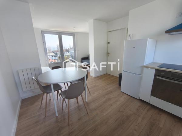 Appartement T2 entièrement rénové avec garage