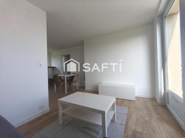 Appartement T2 entièrement rénové avec garage