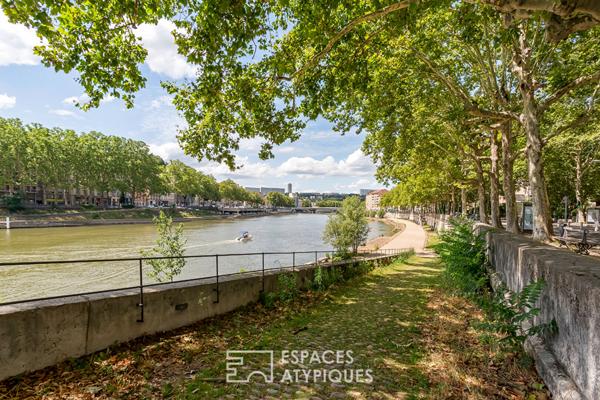 Appartement T2 rénové en bord de Saône