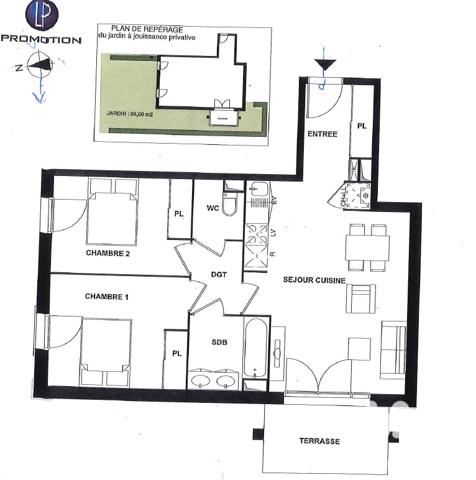 Appartement à vendre 3 pièces 59,57 m² Gujan-Mestras