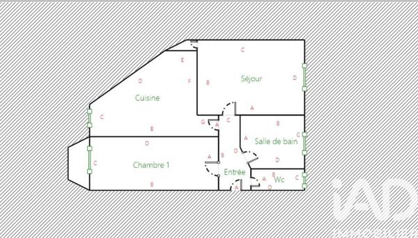 Appartement à vendre 2 pièces 40 m² Vitry-sur-Seine