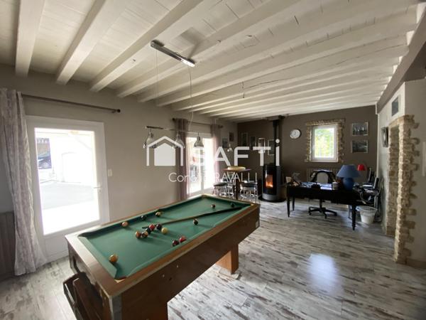 Maison familiale avec piscine récente cadre paisible sans vis à vis