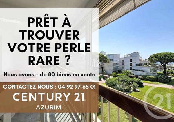 Appartement F1 à vendre  1 pièce - 32,32 m 2   MANDELIEU LA NAPOULE  - 06