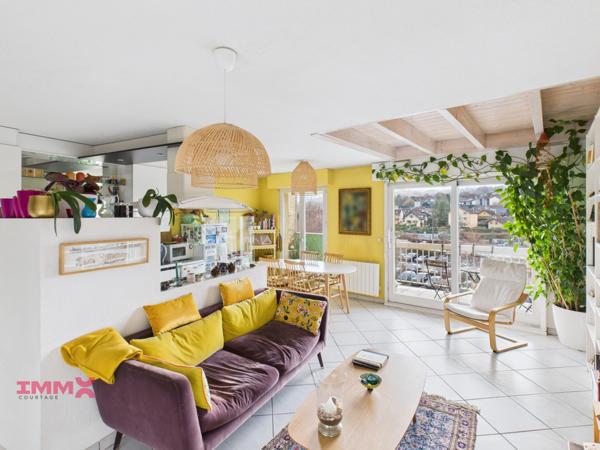 Superbe T3 duplex en dernier étage exposé dud & vue dégagée