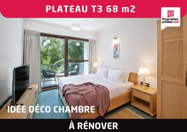Plateau appartement 3 pièces 68 m2 à rénover - Amiens Saint- Maurice