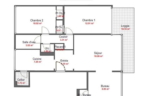 Appartement à vendre    4 pièces • 71,67 m2 Montpellier