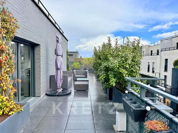 Penthouse d’exception à Asnières – Terrasse panoramique 105 m², Dernier étage, 3 chambres