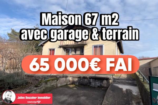 Maison à vendre 3 pièces de 67 m² à Baccarat Autres biens de l'agent