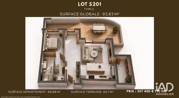Appartement (neuf) à vendre 7 pièces 69 m² Saumur