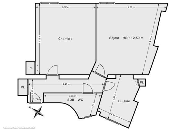 MEUDON VAL FLEURY 2 Pièces 40m²
