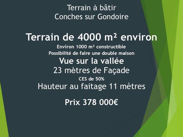 Terrain Conches sur Gondoire 3978 m2